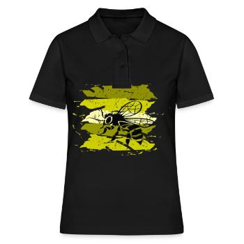 Abeille Abeille Abeille - Polo Femme - noir - Devant - Ailine (174cm)