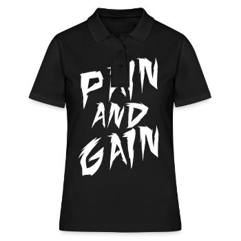 Version propre de PainGain - Polo Femme - noir - Devant - Ailine (174cm)