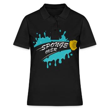 SCHWAMM ÜBER DENGLISCH - Frauen Polo Shirt - Schwarz - Vorne - Ailine (174cm)