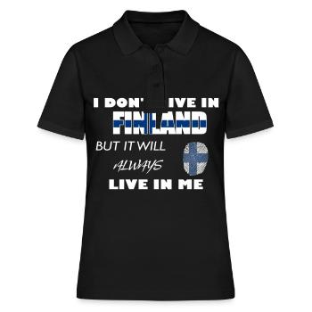 Finlande - Polo Femme - noir - Devant - Ailine (174cm)