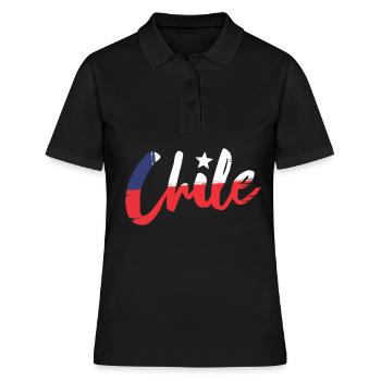 Chile - Frauen Polo Shirt - Schwarz - Vorne - Ailine (174cm)