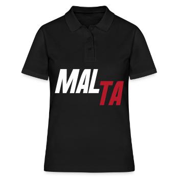 Malta Land und Länder - Frauen Polo Shirt - Schwarz - Vorne - Ailine (174cm)