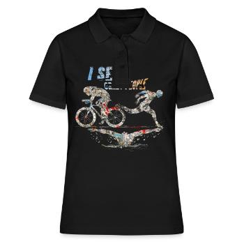 Triathlon sport - Polo Femme - noir - Devant - Ailine (174cm)