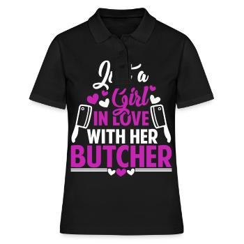 Metzger - Frauen Polo Shirt - Schwarz - Vorne - Ailine (174cm)