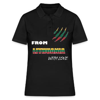 Lituanie Europe - Polo Femme - noir - Devant - Ailine (174cm)