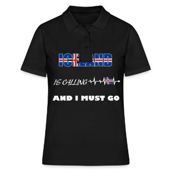 Islande - Polo Femme - noir - Devant - Ailine (174cm)