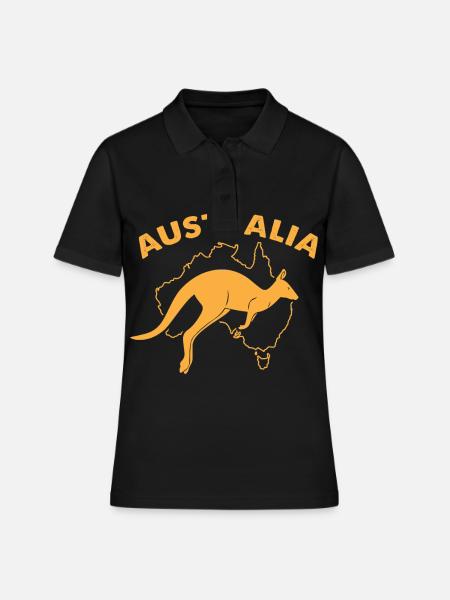 Australie - Polo Femme - noir