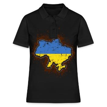 Ukraine - Polo Femme - noir - Devant - Ailine (174cm)