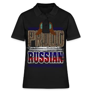 Russie - Polo Femme - noir - Devant - Ailine (174cm)