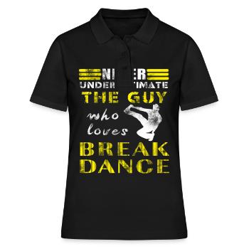 Break Dance - Women's Polo Shirt - black - Front - Ailine (174cm)