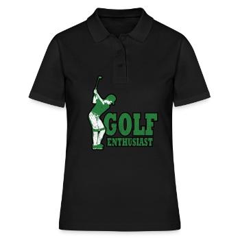 Golf - Golf - Les golfeurs - Polo Femme - noir - Devant - Ailine (174cm)