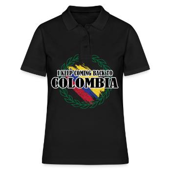 Colombie - Polo Femme - noir - Devant - Ailine (174cm)