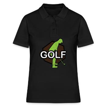 Golf - Golf - Les golfeurs - Polo Femme - noir - Devant - Ailine (174cm)