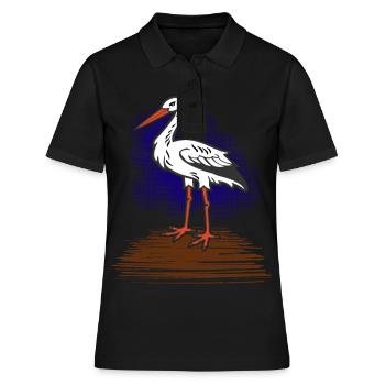 cigogne - Polo Femme - noir - Devant - Ailine (174cm)