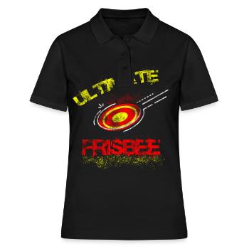 Frisbee - Frauen Polo Shirt - Schwarz - Vorne - Ailine (174cm)