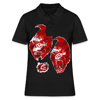 Gorille de singe - Polo Femme - noir - Devant - Ailine (174cm)