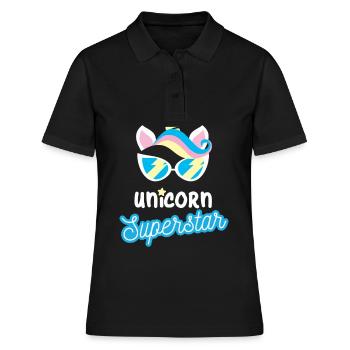 Licorne Licorne - Polo Femme - noir - Devant - Ailine (174cm)