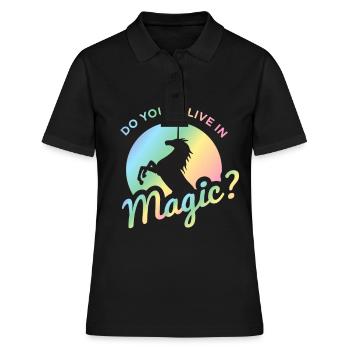 Licorne Licorne - Polo Femme - noir - Devant - Ailine (174cm)