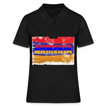Arménie Jerwan Pays Europe Asie Cadeau - Polo Femme - noir - Devant - Ailine (174cm)