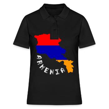Arménie Jerwan Pays Europe Asie Cadeau - Polo Femme - noir - Devant - Ailine (174cm)
