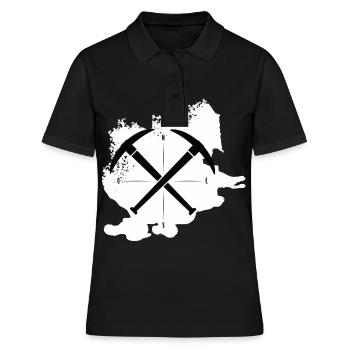 Mines mineurs travailleurs de la solidarité - Polo Femme - noir - Devant - Ailine (174cm)
