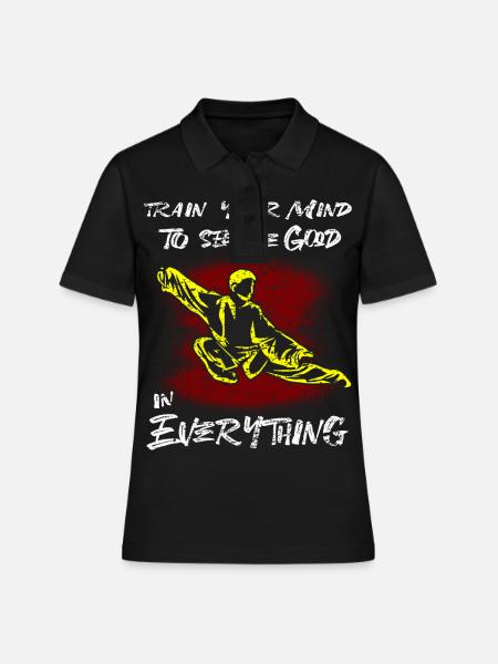 Cadeau de sport Sen Arts Tai Chi Taiwan Arts martiaux - Polo Femme - noir