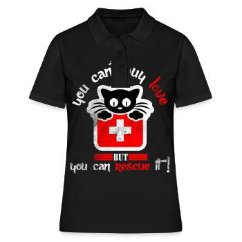 Tierheim Tierpfleger Umweltschutz - Frauen Polo Shirt - Schwarz - Vorne - Ailine (174cm)