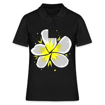 Fleur du temple - Polo Femme - noir - Devant - Ailine (174cm)