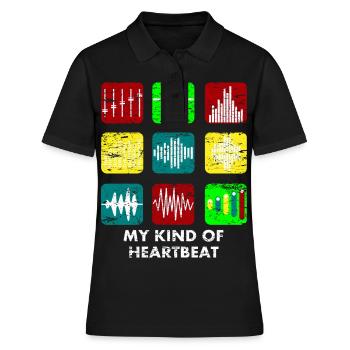 Sound technician audio technician music - Women's Polo Shirt - black - Front - Ailine (174cm)
