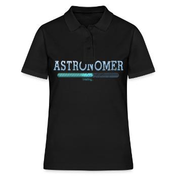 Astronomie planète astronome - Polo Femme - noir - Devant - Ailine (174cm)