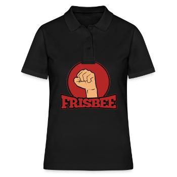 Frisbee - Frauen Polo Shirt - Schwarz - Vorne - Ailine (174cm)