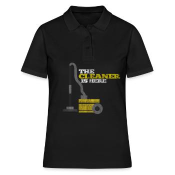 Concierge aspirateur - Polo Femme - noir - Devant - Ailine (174cm)