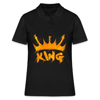 KING - Women's Polo Shirt - black - Front - Ailine (174cm)