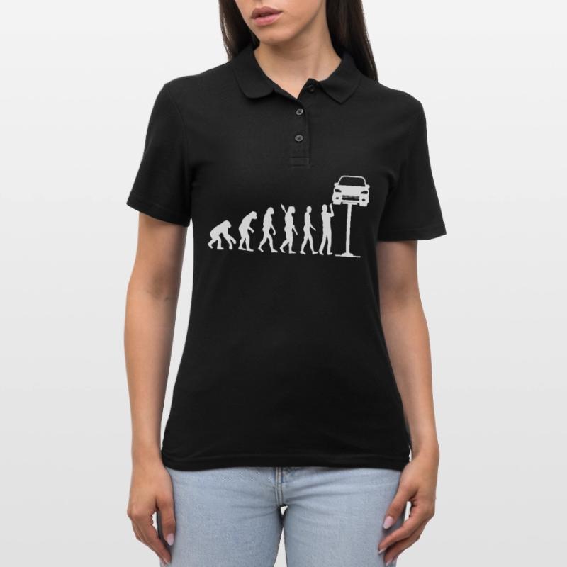 Mechanic Evolution Car Screwdriver Gift Women's Polo Shirt