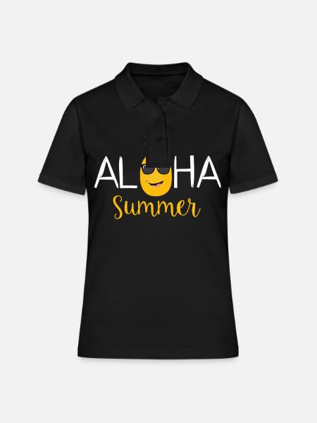 Aloha Summer, Hawaii, Ananas, Ananas - Polo Femme - noir