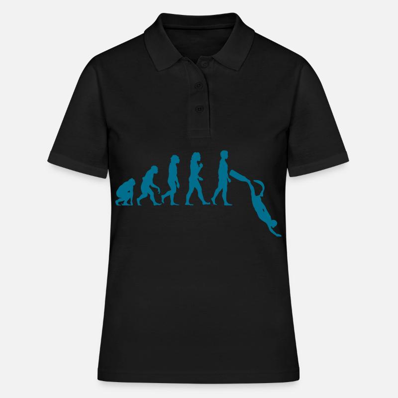 APNOE EVOLUTION cadeau de plongée en apnée - Polo Femme - noir
