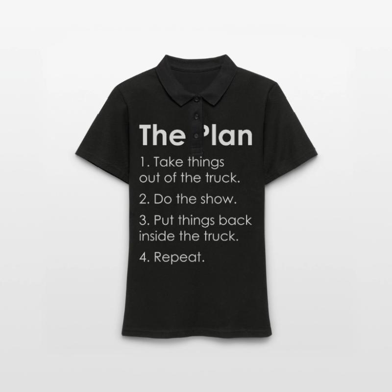 STAGEHAND CREW PLAN lighting technician gift Women's Polo Shirt