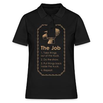 STAGEHAND CREW THE JOB lighting technician gift - Women's Polo Shirt - black - Front - Ailine (174cm)