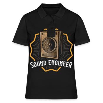 SOUND engineer sound engineer sound engineer gift - Women's Polo Shirt - black - Front - Ailine (174cm)