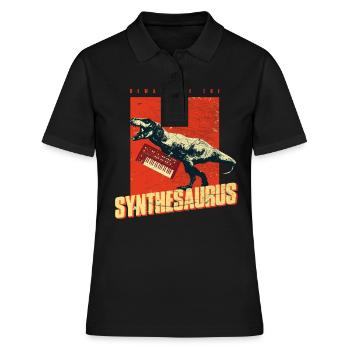 Synthétiseur analogique - Synthétiseur T Rex - Polo Femme - noir - Devant - Ailine (174cm)