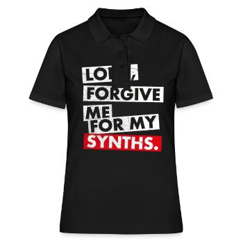 Synthesizer Analog Synth Techno Acid Decay Lord - Women's Polo Shirt - black - Front - Ailine (174cm)