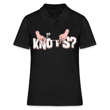 Lustige Massage Therapeutin bekam Knoten Massage-T - Frauen Polo Shirt - Schwarz - Vorne - Ailine (174cm)