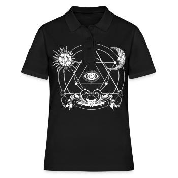 Black Magic 3rd Eye Occult Blackcraft Magic - Women's Polo Shirt - black - Front - Ailine (174cm)