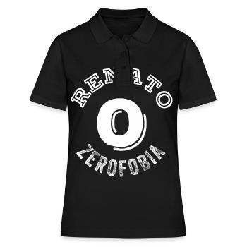 Renato Zero Italie Musique Idée cadeau - Polo Femme - noir - Devant - Ailine (174cm)