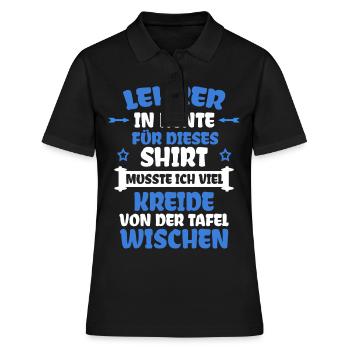 Retraités Pour Ce T-shirt J’ai dû Lange - Polo Femme - noir - Devant - Ailine (174cm)