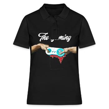Die Erschaffung Michelangelo Gamer Geschenkidee - Frauen Polo Shirt - Schwarz - Vorne - Ailine (174cm)