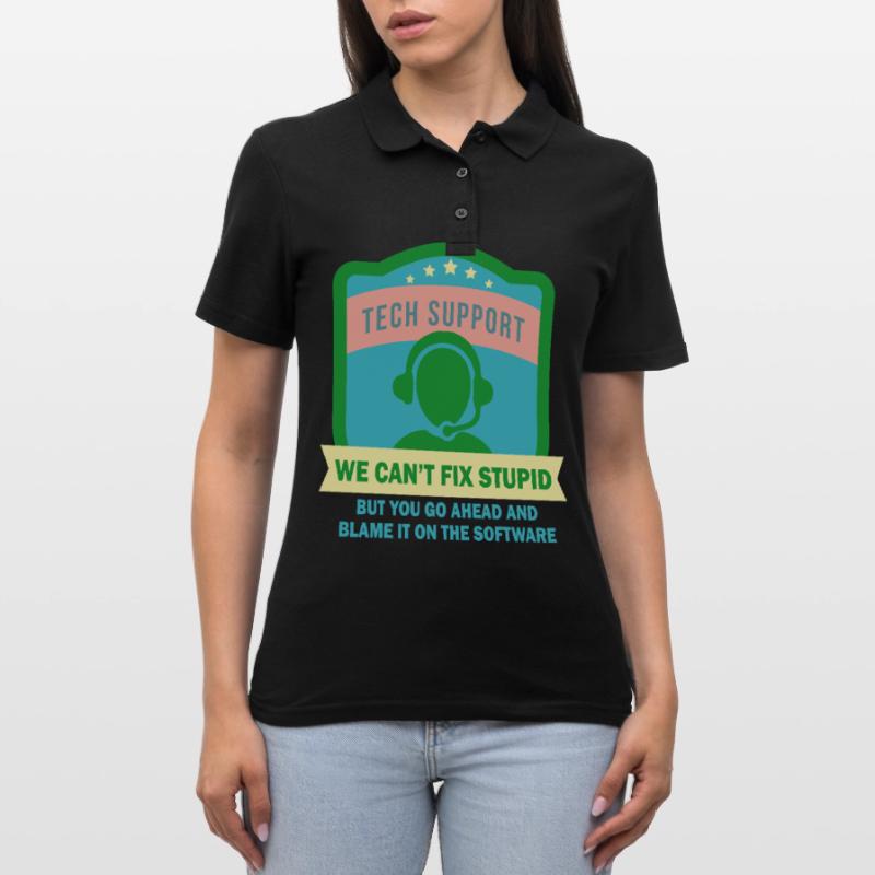 It Support Mitarbeiter - It-Support Frauen Polo Shirt