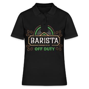 Barista Of Duty - Barista - Polo Femme - noir - Devant - Ailine (174cm)