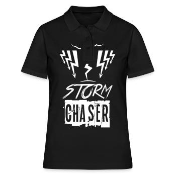 Cadeau Storm Chaser pour les amis de la foudre et du tonnerre - Polo Femme - noir - Devant - Ailine (174cm)