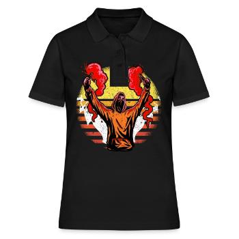 Cadeau de feu du Bengale pour feux d'artifice et pyros - Polo Femme - noir - Devant - Ailine (174cm)
